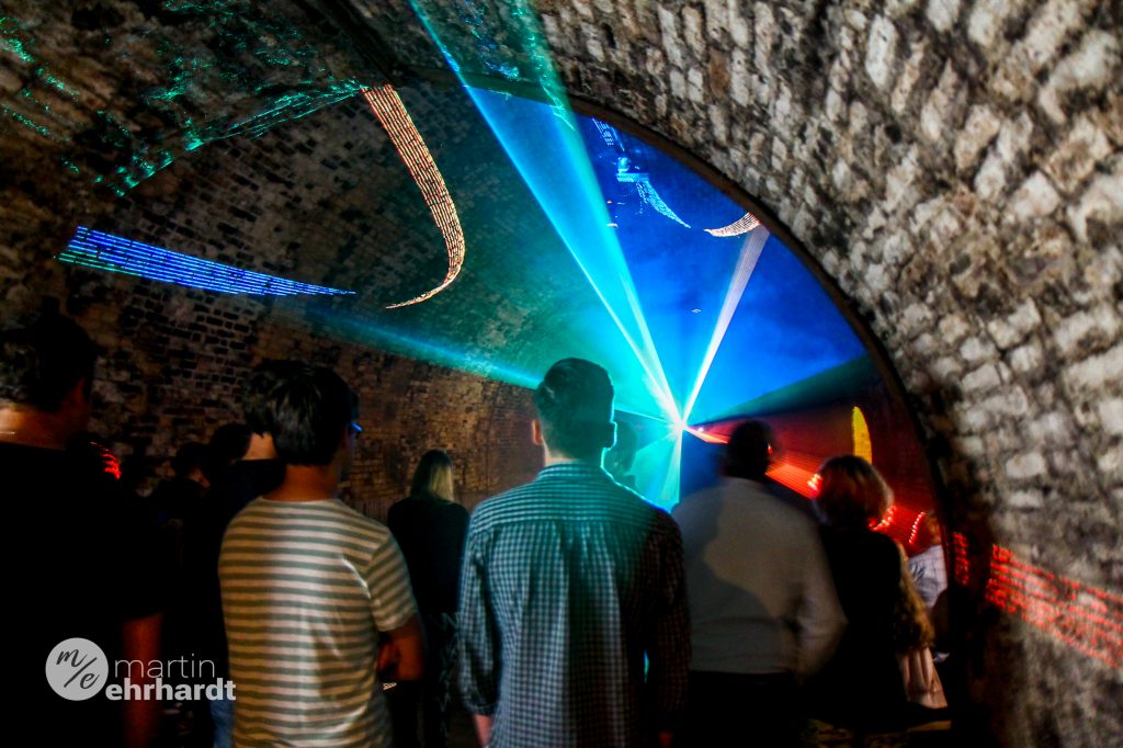 Eine kleine Lasershow zum Abschluss gab's hier auch