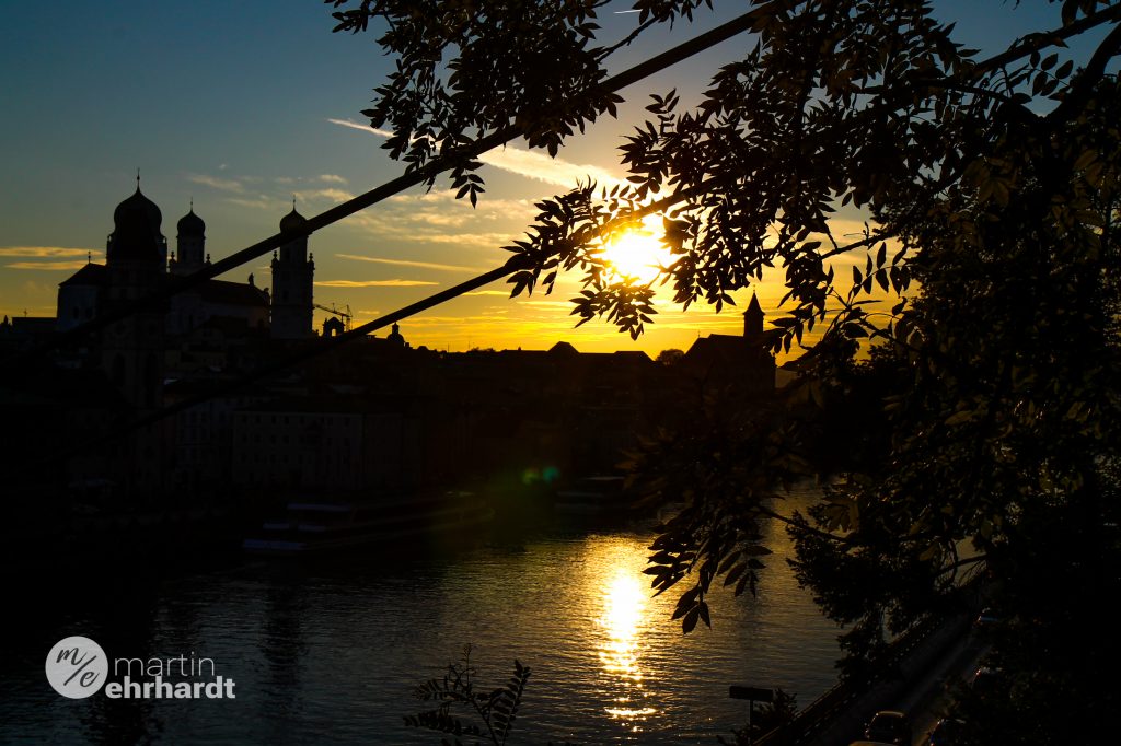 Stepahnsdom und der Sonnenuntergang